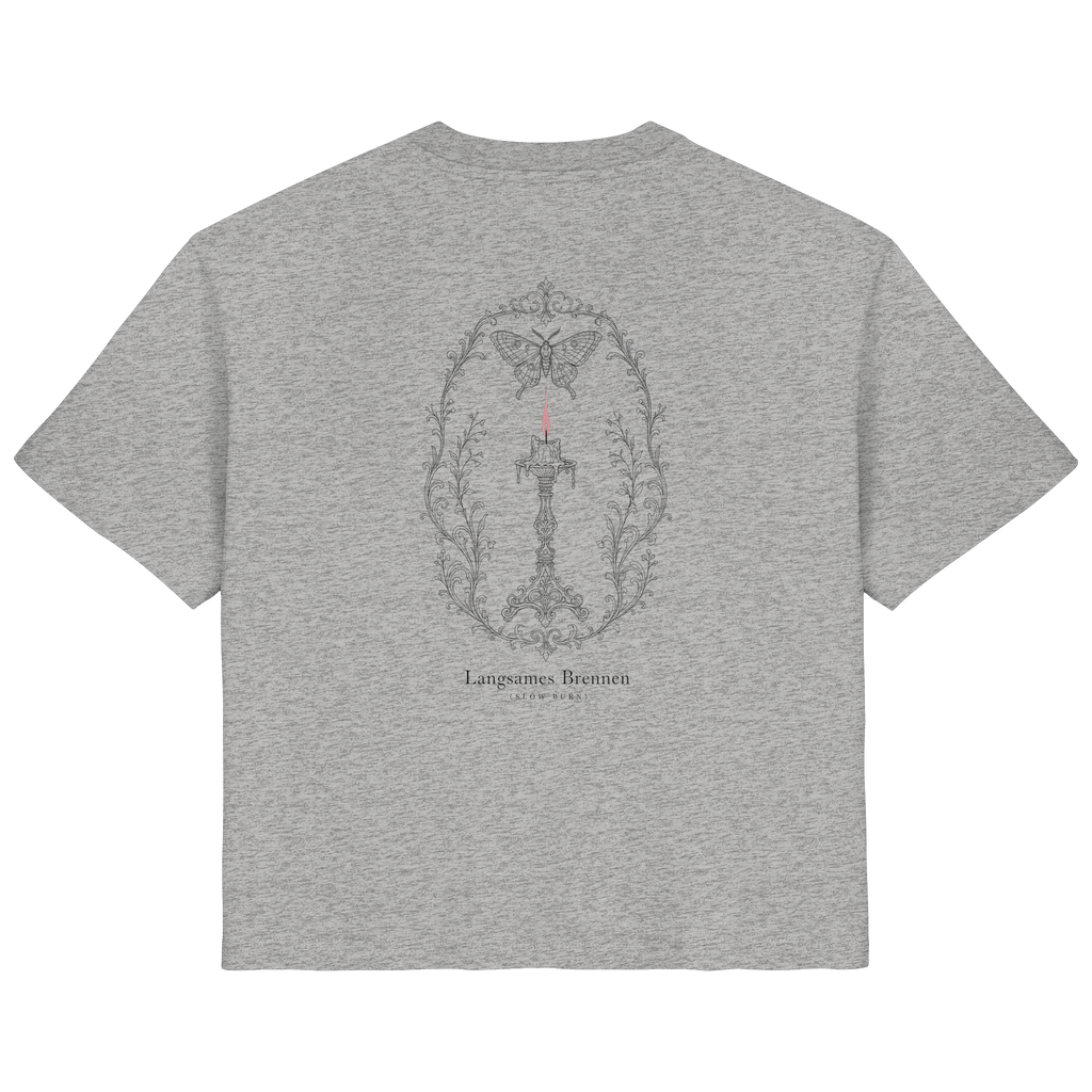 Langsames Brennen – Ladies Organic Shirt (Backprint)