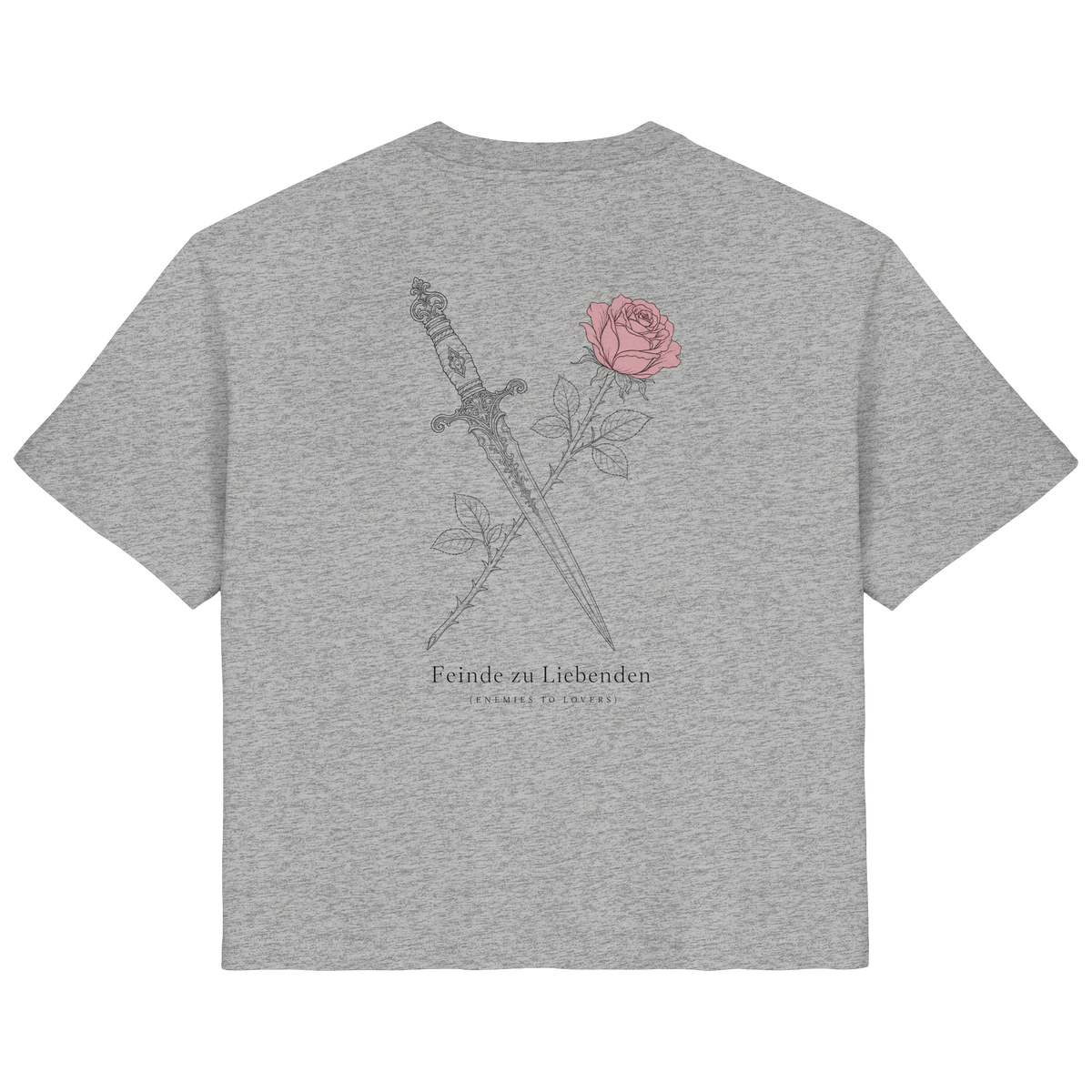 Feinde zu Liebenden – Ladies Organic Shirt (Backprint)