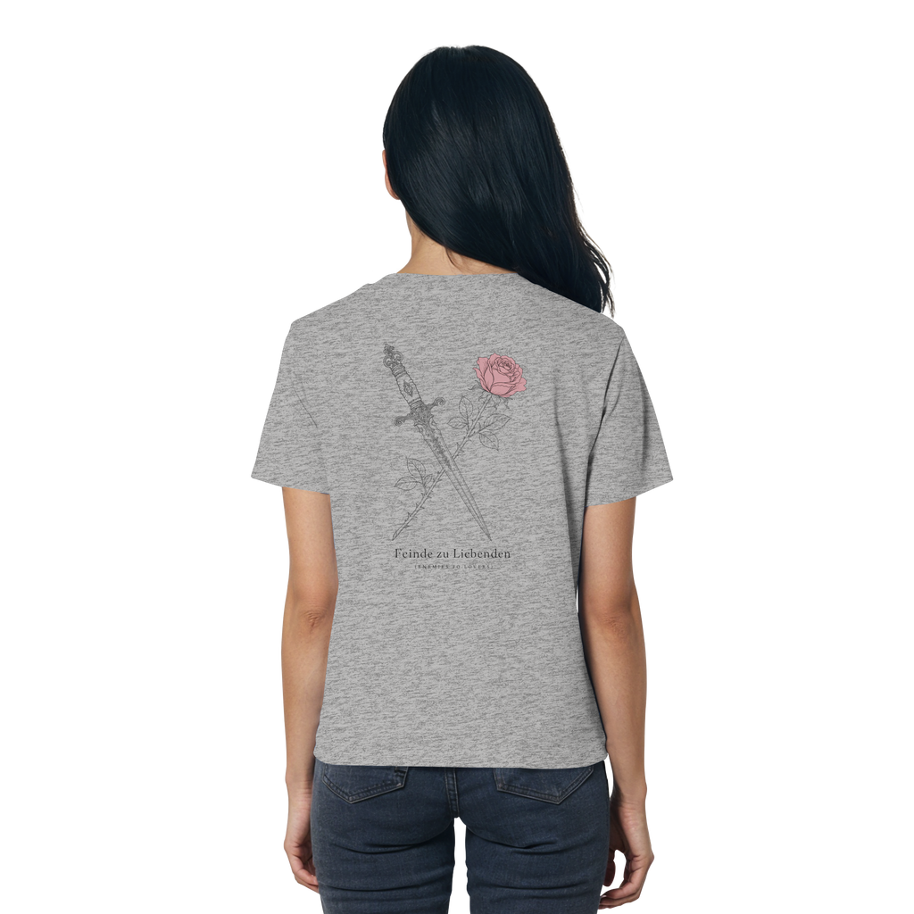 Feinde zu Liebenden – Ladies Organic Shirt (Backprint)