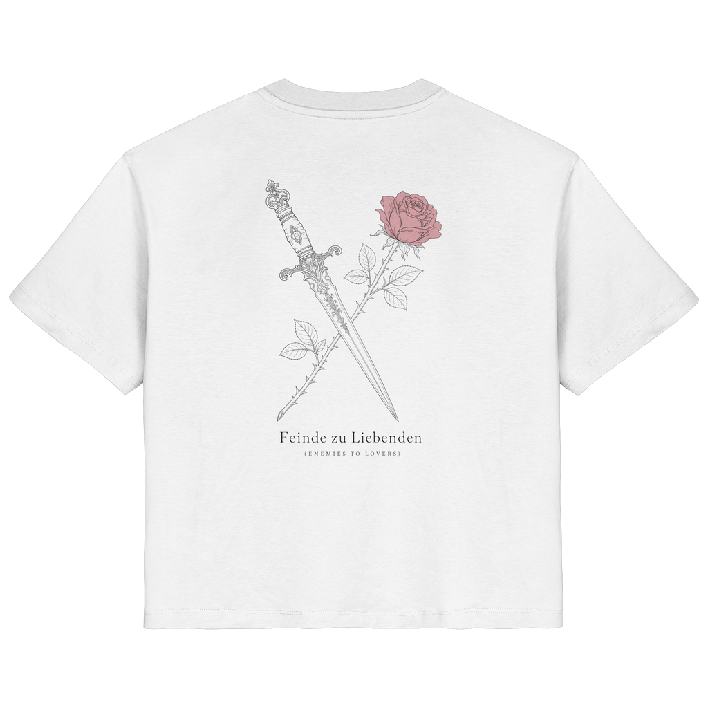 Feinde zu Liebenden – Ladies Organic Shirt (Backprint)