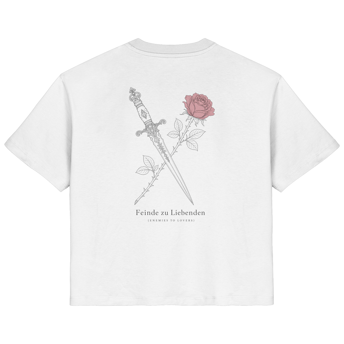 Feinde zu Liebenden – Ladies Organic Shirt (Backprint)
