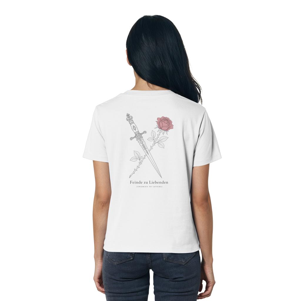 Feinde zu Liebenden – Ladies Organic Shirt (Backprint)