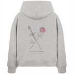 Feinde zu Liebenden – Womens Organic Boxcut Hoodie (Backprint)