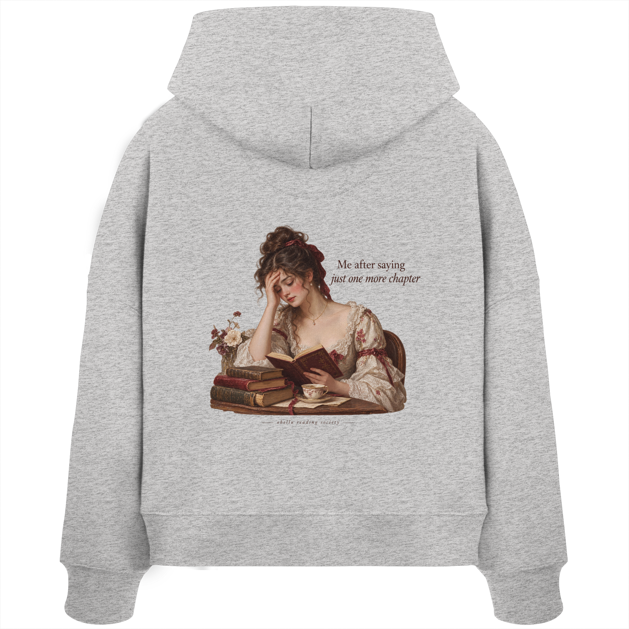 Just One More Chapter - Womens Organic Boxcut Hoodie