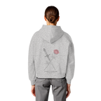 Feinde zu Liebenden – Womens Organic Boxcut Hoodie (Backprint)