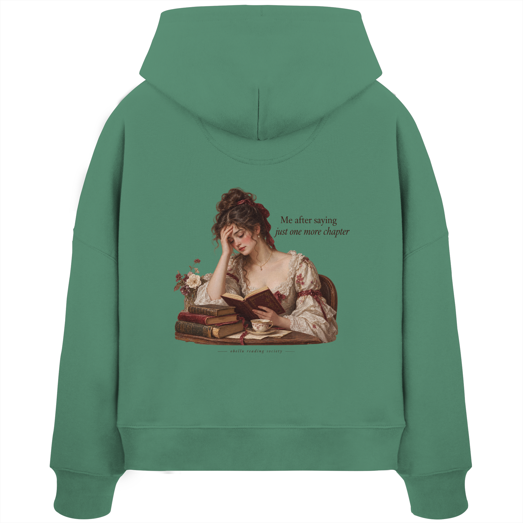 Just One More Chapter - Womens Organic Boxcut Hoodie