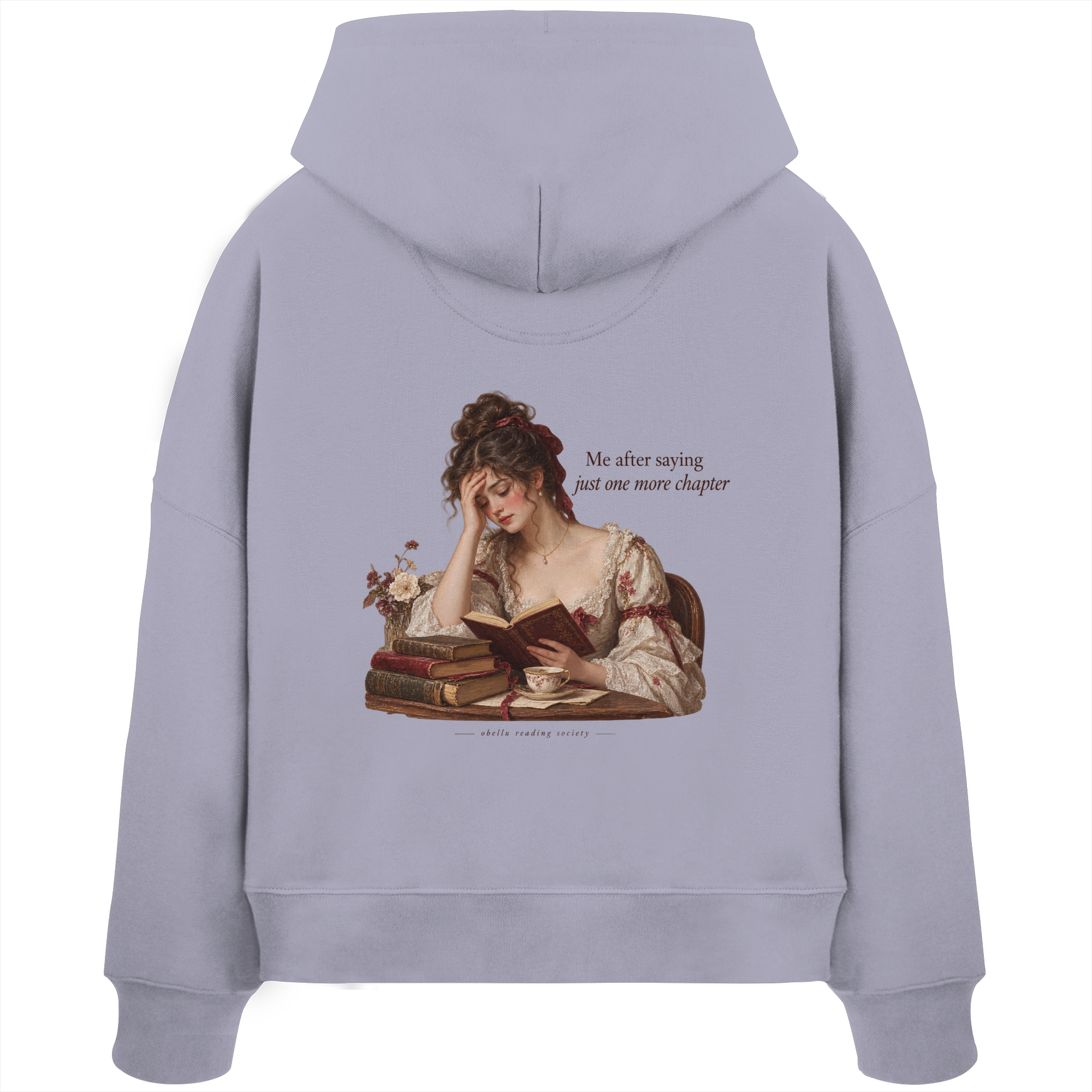 Just One More Chapter - Womens Organic Boxcut Hoodie