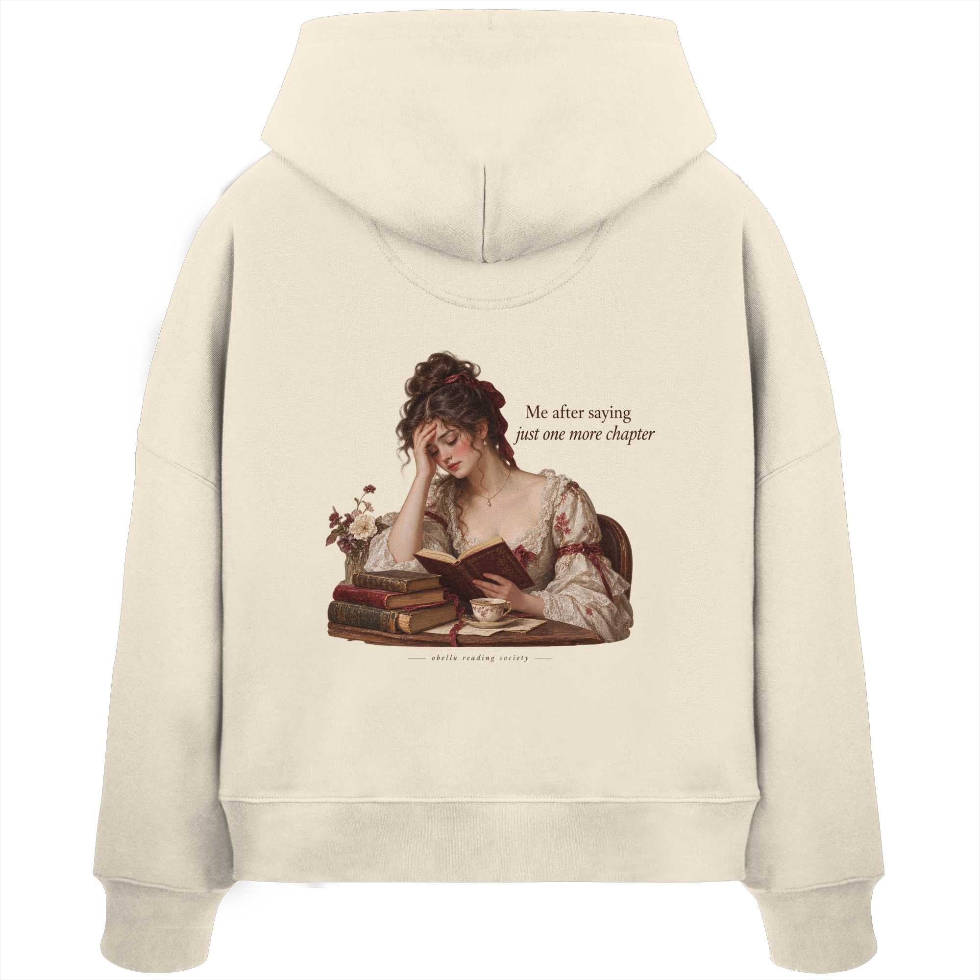 Just One More Chapter - Womens Organic Boxcut Hoodie