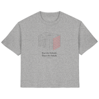 Farbschnitt Shirt in Heather Grey, Vorderansicht