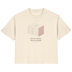 Farbschnitt Shirt in Natur Raw, Vorderansicht