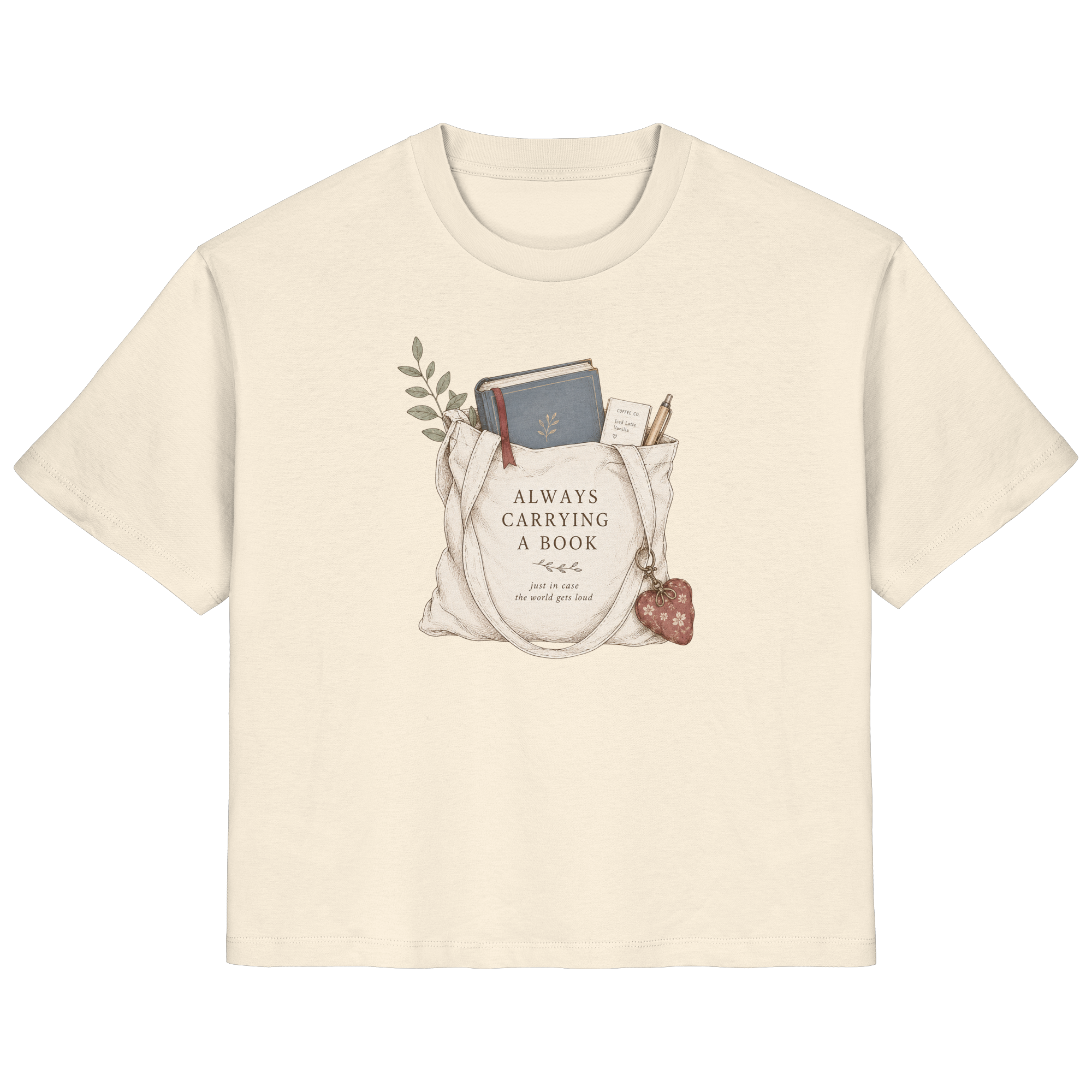Always Carrying a Book - Ladies Organic Shirt