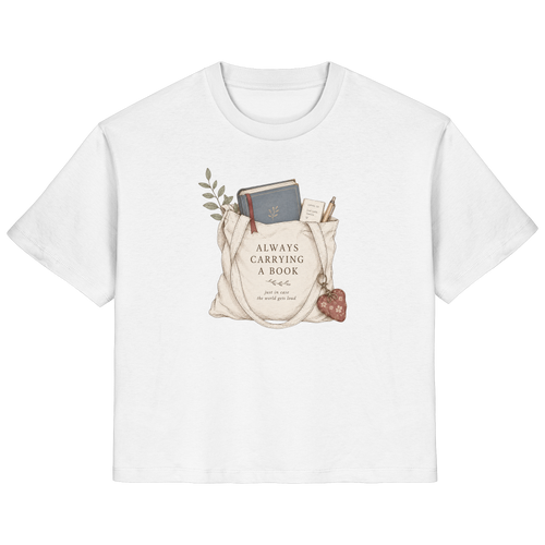Always Carrying a Book - Ladies Organic Shirt
