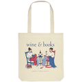 Wine & Books Abendset – Tote Bag in Natural, Motivseite