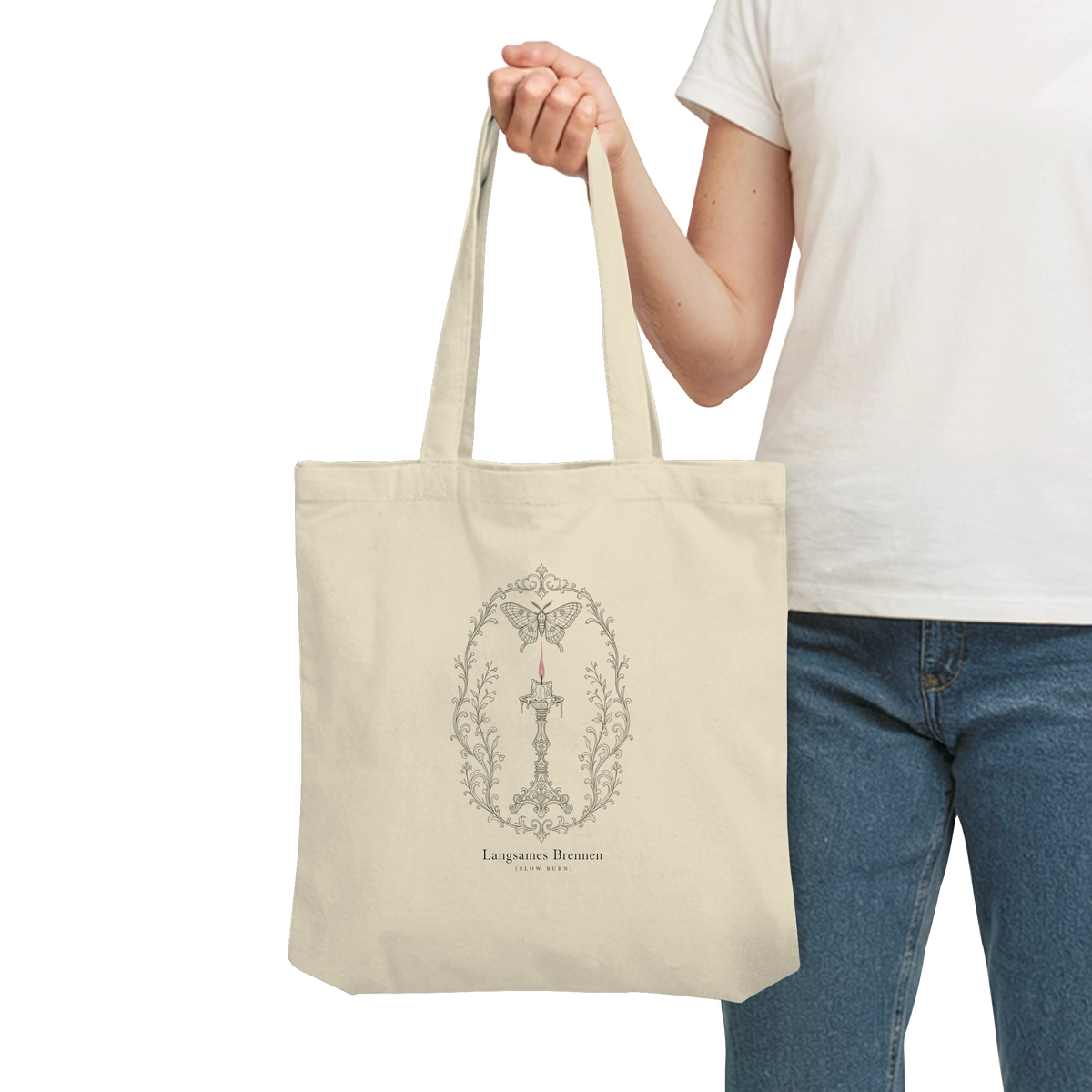 Langsames Brennen – Organic Tote-Bag