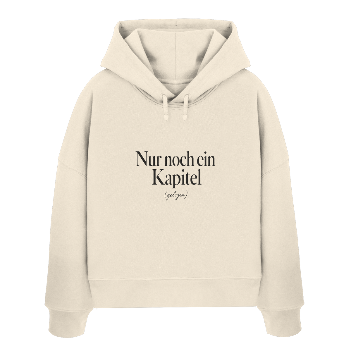 Nur noch ein Kapitel – Womens Organic Boxcut Hoodie