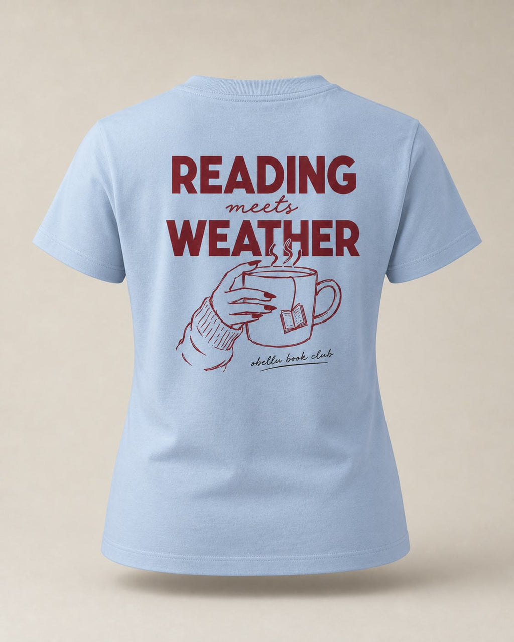 Reading Meets Weather – Classic T-Shirt in Blue Soul – 3D-Produktansicht